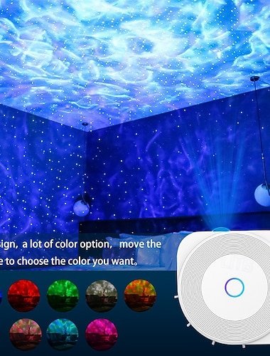 גלקסי מקרן אור tuya חכם חיים חכם כוכב מקרן אפליקציה לעבוד עם alexa גוגל בית צבעוני כוכבים שמיים led לילה אור