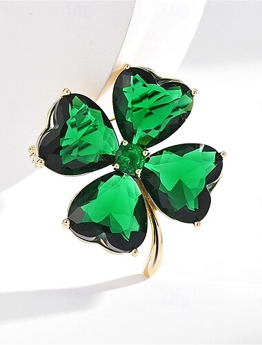  Броши геометрический Цветы Элегантный стиль Симпатичные Стиль Простой Брошь Бижутерия Зеленый Назначение Свадьба Для вечеринок Подарок Обручение Выпускной фестиваль