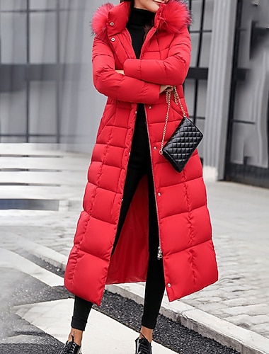 نسائي معطف شتوي أسفل سترة هوديي الدفء مريح سحاب جيب نشيط كاجوال سهل الأماكن المفتوحة عطلة مناسب للخارج عطلة نهاية الاسبوع طويلة مع قبعة عادي كم طويل ملابس خارجية أسود أبيض أحمر الخريف الشتاء   نسائي معطف شتوي أسفل سترة هوديي الدفء مريح سحاب جيب نشيط كاجوال سهل الأماكن المفتوحة عطلة مناسب للخارج عطلة نهاية الاسبوع طويلة مع قبعة عادي كم طويل ملابس خارجية أسود أبيض أحمر الخريف الشتاء