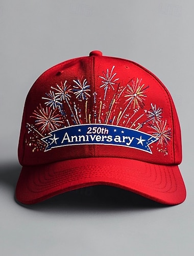  Voor heren Hoed ter ere van het 250-jarig jubileum van de Verenigde Staten Baseballpet Zonnehoed Trucker Hoed blauw Wit Polyesteri Afdrukken Vaderlandslievend Modieus Casual Straat Dagelijks