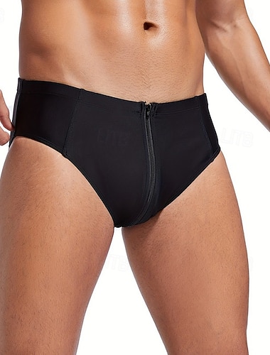  Homme string de bain Sous-Vêtements Slips de natation Élastique Respirant Bas Surf Bikini Plongée Couleur Unie Été