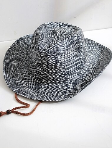  Hatter Strå Stråhatt Bryllup Ferie Te Fest Hesteløp cocktail Årgang Solbeskyttelse Med Glat Hodeplagg Hodeplagg