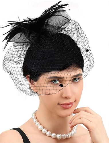  Palarioare Pană Pălărie Nuntă Petrecere ceai Cursă de cai cocktail Elegant Epocă Cu Pene Diadema Articole Pentru Cap