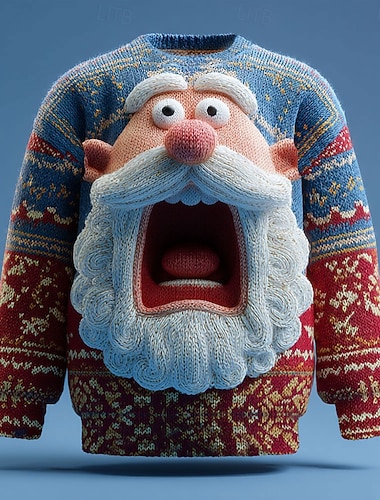 Ošklivý vánoční svetr Pánské Komiks Ježíšek Tisk Pulovrový svetr Úplet Výstřih ke krku Na běžné nošení Dovolená Denní Pletenina Zahřívací Dlouhý rukáv Jaro Podzim Zima Jezerní modrá Rubínově červen   Ošklivý vánoční svetr Pánské Komiks Ježíšek Tisk Pulovrový svetr Úplet Výstřih ke krku Na běžné nošení Dovolená Denní Pletenina Zahřívací Dlouhý rukáv Jaro Podzim Zima Jezerní modrá Rubínově červen