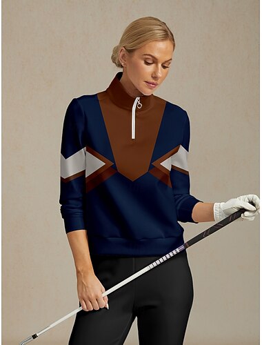  女性用 プルオーバースウェットシャツ ダークブルー 長袖 トップス レディース ゴルフウェア ウェア アウトフィット ウェア アパレル