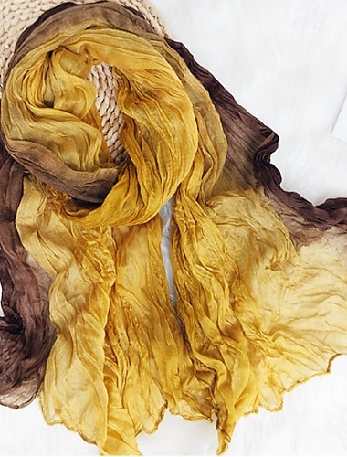  Női Téglalap alakú sál Végtelen sál Utca Hétvége Sárga Bíbor Sál Színes