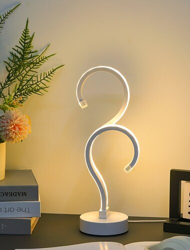  bordlampe med flere skjermer / dekorativ kunstnerisk USB-drevet for soverom / kontor pvc / aluminium hvit