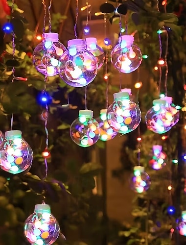  Ny ønskekulelampe atmosfære dekorativ ferielys USB-strøm med fjernkontroll innendørs ornament egnet for jul valentinsdag familiesammenkomster soverom fest innendørs LED-slynge