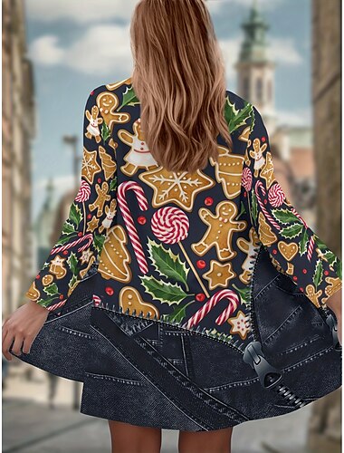 نسائي معطف شتوي خفة الوزن مريح طباعة الأمام مفتوح عتيق موضة لطيف كاجوال عيد الميلاد عطلة فضفاض عادية نوع من غير طوق عادي كم طويل ملابس خارجية أصفر الربيع الخريف   نسائي معطف شتوي خفة الوزن مريح طباعة الأمام مفتوح عتيق موضة لطيف كاجوال عيد الميلاد عطلة فضفاض عادية نوع من غير طوق عادي كم طويل ملابس خارجية أصفر الربيع الخريف