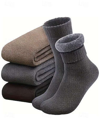 calzini da uomo foderati in pile di cotone: calzini termici caldi e morbidi per l'inverno, le attività all'aperto e il comfort quotidiano   calzini da uomo foderati in pile di cotone: calzini termici caldi e morbidi per l'inverno, le attività all'aperto e il comfort quotidiano