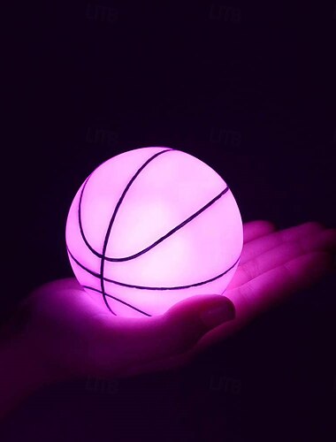  1 stk. RGB flytende LED sport basketball fotball ball nattlys USB oppladbart vanntett svømmebassenglys for barn utendørs hagebasseng &gave