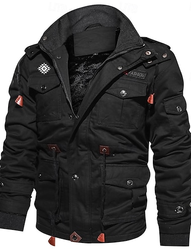 Miesten Geometrinen Atsteekki Fleecetakki Cargo takki Tuulitakki Pidä lämpimänä Vapaa-aika Asevoimat ulko- Retkeily ja vaellus Kirjailtu Irrotettava huppu Puuvillatakit Talvi Stand-kaula-aukko   Miesten Geometrinen Atsteekki Fleecetakki Cargo takki Tuulitakki Pidä lämpimänä Vapaa-aika Asevoimat ulko- Retkeily ja vaellus Kirjailtu Irrotettava huppu Puuvillatakit Talvi Stand-kaula-aukko