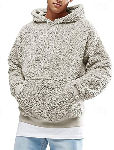 Herren Kapuzensweatshirt Fleece Kapuzensweatshirt Hoodie mit Fleecefutter Schwarz Rosa Grün Kaffee Grau Mit Kapuze Einfach Kängurutasche Sport & Outdoor Lässig Täglich Streetwear Cool Sportbekleidung   Herren Kapuzensweatshirt Fleece Kapuzensweatshirt Hoodie mit Fleecefutter Schwarz Rosa Grün Kaffee Grau Mit Kapuze Einfach Kängurutasche Sport & Outdoor Lässig Täglich Streetwear Cool Sportbekleidung