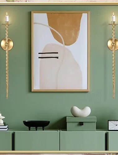  Świecznik ścienny 1 szt. / 2 szt. Duże skręcane świece kinkiety do montażu na ścianie metalowy świecznik do jadalni, salonu, biura, sypialni