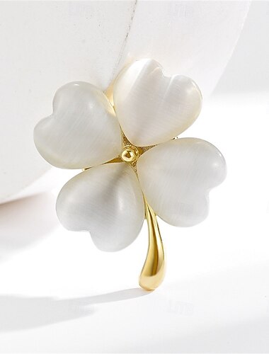  ブローチ クラシック フローラルテーマ ファッション かわいいスタイル シンプル ブローチ ジュエリー ホワイト 用途 結婚式 パーティー 贈り物 婚約 プロムドレス 祭り