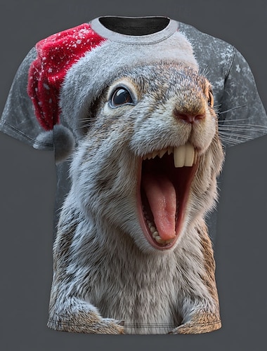 Christmas Miesten 3D Orava T-paita Lyhythihainen T-paita 3D-tulostus Tiukka pyöreä kaula-aukko Paita Päivittäin Suunnittelija Taiteellinen Loma Juhla Katu Sininen Tumman harmaa Harmaa Kaikki   Christmas Miesten 3D Orava T-paita Lyhythihainen T-paita 3D-tulostus Tiukka pyöreä kaula-aukko Paita Päivittäin Suunnittelija Taiteellinen Loma Juhla Katu Sininen Tumman harmaa Harmaa Kaikki