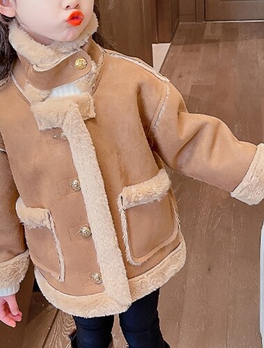 Παιδιά Κοριτσίστικα Μπουφάν από τεχνητό σουέτ Μπουφάν fleece Jachetă Συμπαγές Χρώμα Μοντέρνα Τσέπη Διατηρείτε Ζεστό Αντιανεμικό ΕΞΩΤΕΡΙΚΟΥ ΧΩΡΟΥ Παλτό Εξωτερικά ενδύματα 4 έτη + Φθινόπωρο   Παιδιά Κοριτσίστικα Μπουφάν από τεχνητό σουέτ Μπουφάν fleece Jachetă Συμπαγές Χρώμα Μοντέρνα Τσέπη Διατηρείτε Ζεστό Αντιανεμικό ΕΞΩΤΕΡΙΚΟΥ ΧΩΡΟΥ Παλτό Εξωτερικά ενδύματα 4 έτη + Φθινόπωρο