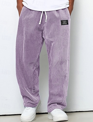 Herre Joggebukser Bukser Kordfløyel bukse Snorer Lomme Elastisk midje عادي Komfort Sport & Utendørs Daglig Mote Fritid Mørkebrun Svart Mikroelastisk   Herre Joggebukser Bukser Kordfløyel bukse Snorer Lomme Elastisk midje عادي Komfort Sport & Utendørs Daglig Mote Fritid Mørkebrun Svart Mikroelastisk