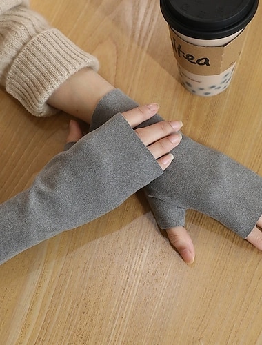  Γυναικεία 1 ζευγάρι Μισά Δάχτυλα Κομψό στυλ street / Υπαίθριο Γάντια - Μονόχρωμο Κομψό