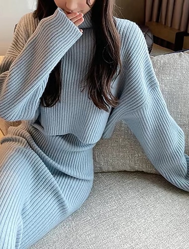  בגדי ריקוד נשים פעיל אופנתי סגנון רחוב ערכות חצאיות בולרו טופ שרוול ארוך גולף צבע אחיד בָּחוּץ חופשה יומי שחור ורוד מסמיק פול סתיו רגיל