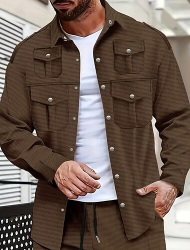 Herren Hemd Freizeithemd Knopfhemd Schwarz Weiß Gelb Wein Orange Langarm Einfach Revers Urlaub Hawaiianisch Tasche Bekleidung Polyester Mode Lässig Bequem   Herren Hemd Freizeithemd Knopfhemd Schwarz Weiß Gelb Wein Orange Langarm Einfach Revers Urlaub Hawaiianisch Tasche Bekleidung Polyester Mode Lässig Bequem