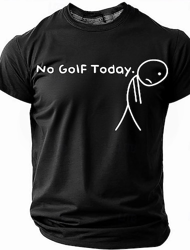  Homens Golf Gíria engraçada Camiseta Manga Curta Camiseta Impressão 3D Gola Redonda Camisa Moda Diário Rua Diário Azul Preto Vermelho Verão Primavera Roupa S M L XL XXL XXXL