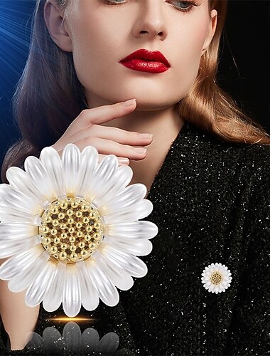  Brože Květinový motiv Módní Roztomilý Jednoduchý Brož Šperky Stříbrná Pro Svatební Párty Dar Zásnuby Maturitní ples Festival