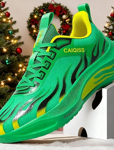  Grønne og gule løpesko for menn – livlige og stilige sko til jul og nyttårsfeiringer