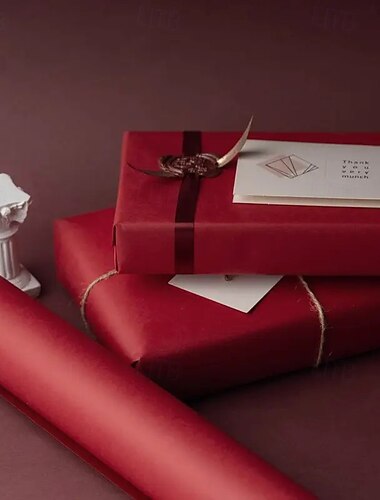 1 rollo de papel para envolver regalos de Navidad, acabado mate, ideal para ramos de flores, envoltura de regalos, proyectos de manualidades, Navidad &día de San Valentín, hogar, oficina &uso