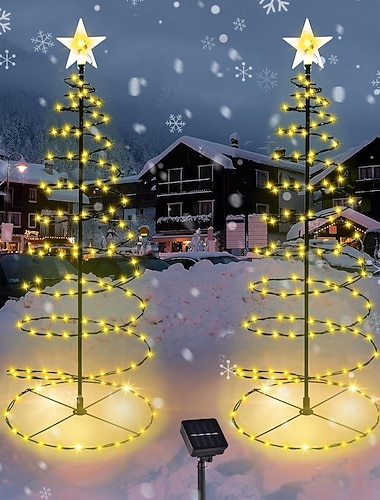 1 шт. уличная солнечная светодиодная гирлянда с лампочками, для рождественской елки, наземные светильники, верхняя пентаграмма, для двора, сада, газона, вечеринки, рождественские украшения,   1 шт. уличная солнечная светодиодная гирлянда с лампочками, для рождественской елки, наземные светильники, верхняя пентаграмма, для двора, сада, газона, вечеринки, рождественские украшения,