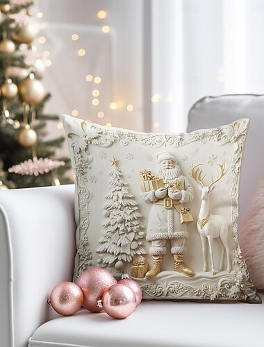  1 stk Fløyel Putecover, Trykt mønster Enkel Fritid Kvadrat Tradisjonell Klassisk