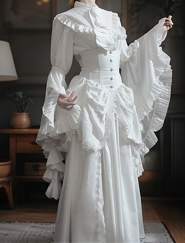  Punk & Gotico Vestito Strega Per donna Reale Halloween Carnevale Mascherata LARP Fiera Rinascimentale Adulti Vestito Primavera & Estate