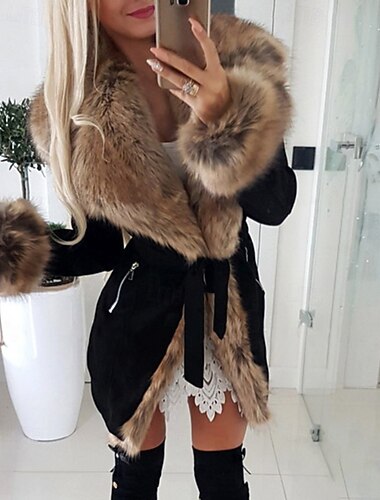نسائي معطف شتوي معطف معطف من الفرو الصناعي الدفء مريح بقع كاجوال سهل الأماكن المفتوحة عطلة مناسب للخارج عطلة نهاية الاسبوع طويلة طوي نحيل كم طويل ملابس خارجية أسود نبيذ الخريف الشتاء   نسائي معطف شتوي معطف معطف من الفرو الصناعي الدفء مريح بقع كاجوال سهل الأماكن المفتوحة عطلة مناسب للخارج عطلة نهاية الاسبوع طويلة طوي نحيل كم طويل ملابس خارجية أسود نبيذ الخريف الشتاء