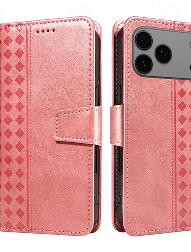  telefon Maska Pentru iPhone 17 Pro Max 17 Air 16 15 14 Pro Max Plus 16e 13 Pro Max Mini Portofel Card Protectie pentru intreg corpul cu Lanyard Anti Șoc Retro PU piele