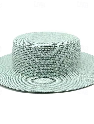  قبعات البوليستر قبعة الماصة زفاف مناسب للعطلات حفلة شاي سباق خيول كوكتيل عتيق حماية الشمس مع ربط خوذة أغطية الرأس