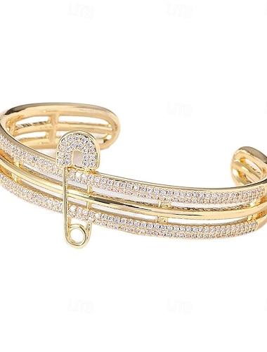  Zirkoni ristiriitaiset Aakkosen muoto Muoti Yksilöllinen muodikas Kromi Rannekorun korut Hopea / Kulta Käyttötarkoitus Häät Juhla Kihlaus Tanssiaiset