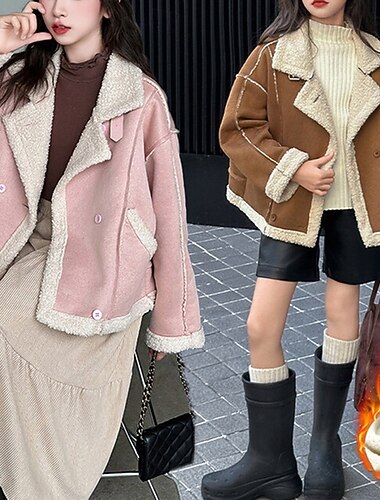 Παιδιά Κοριτσίστικα Μπουφάν από τεχνητό σουέτ Μπουφάν fleece Jachetă Συμπαγές Χρώμα Μοντέρνα Φερμουάρ Τσέπη ΕΞΩΤΕΡΙΚΟΥ ΧΩΡΟΥ Παλτό Εξωτερικά ενδύματα 4-12 χρόνια Φθινόπωρο Ανθισμένο Ροζ Καφέ   Παιδιά Κοριτσίστικα Μπουφάν από τεχνητό σουέτ Μπουφάν fleece Jachetă Συμπαγές Χρώμα Μοντέρνα Φερμουάρ Τσέπη ΕΞΩΤΕΡΙΚΟΥ ΧΩΡΟΥ Παλτό Εξωτερικά ενδύματα 4-12 χρόνια Φθινόπωρο Ανθισμένο Ροζ Καφέ