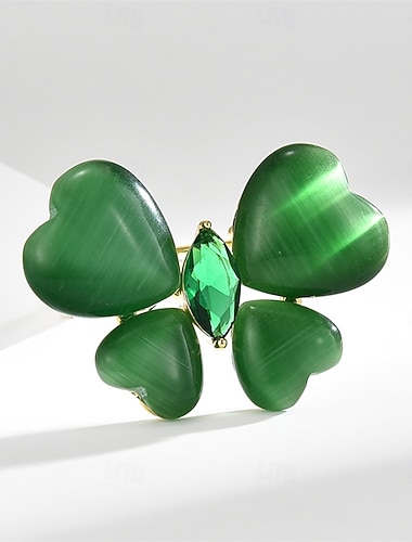  Nåler Gammeldags stil Klassisk Retro Sommerfugl Mote søt stil Enkel Brosje Smykker Grønn Til Bryllup Fest Gave Engasjement Skoleball Festival