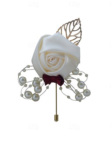  Bryllup håndledd blomster Boutonnieres Bryllup / Fest Bånd / perler / Metall Blomster
