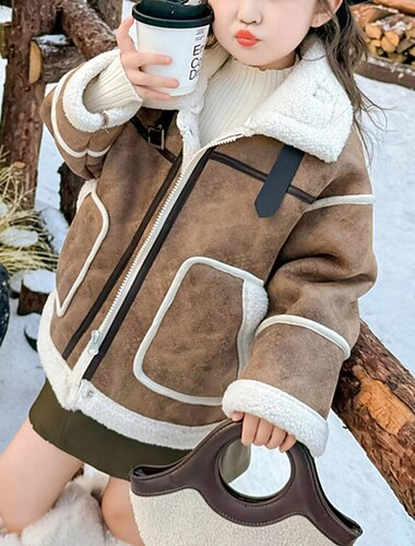 Παιδιά Κοριτσίστικα Μπουφάν από τεχνητό σουέτ Μπουφάν fleece Jachetă Συμπαγές Χρώμα Μοντέρνα Τσέπη Διατηρείτε Ζεστό Αντιανεμικό ΕΞΩΤΕΡΙΚΟΥ ΧΩΡΟΥ Παλτό Εξωτερικά ενδύματα 4 έτη + Φθινόπωρο Χακί Καφέ   Παιδιά Κοριτσίστικα Μπουφάν από τεχνητό σουέτ Μπουφάν fleece Jachetă Συμπαγές Χρώμα Μοντέρνα Τσέπη Διατηρείτε Ζεστό Αντιανεμικό ΕΞΩΤΕΡΙΚΟΥ ΧΩΡΟΥ Παλτό Εξωτερικά ενδύματα 4 έτη + Φθινόπωρο Χακί Καφέ