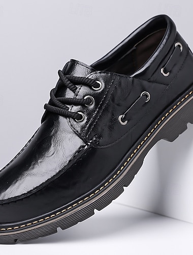  Herrskor i svart lack – elegant och elegant design, bekväma finskor för formella evenemang och affärskläder