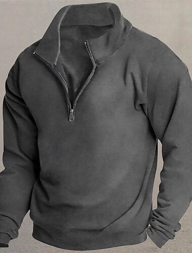 Férfi Pulóver Polár pulóver Negyed cipzáras pulóver Fekete Fehér Bor Rubin Khakizöld Álló gallér Sima Sport & Szabadtéri Hétköznapi Napi Utcai sikk Sportos Tavasz Ősz Ruházat Pulcsik Pulóverek   Férfi Pulóver Polár pulóver Negyed cipzáras pulóver Fekete Fehér Bor Rubin Khakizöld Álló gallér Sima Sport & Szabadtéri Hétköznapi Napi Utcai sikk Sportos Tavasz Ősz Ruházat Pulcsik Pulóverek