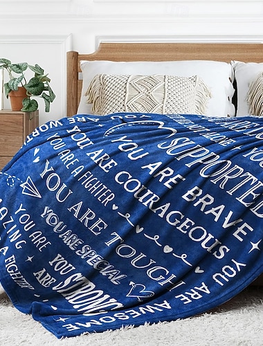  Teppe Fleece-tepper Kasteteppe til sofaen Inspirerende sitat Morsom Motiverende positiv Sofa Seng Dekorativt teppe Varmt teppe Hjemmedekor