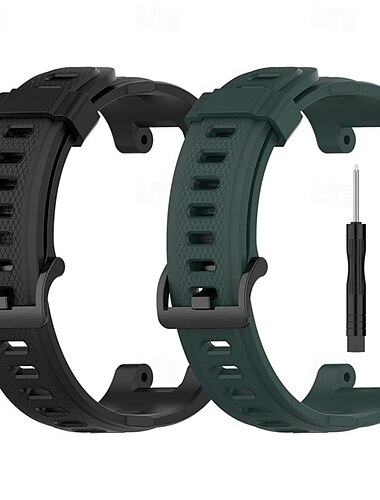 2-pack Smart Watch-band Kompatibel med Amazfit T-Rex T-Rex pro Smart klocka Rem med borttagningsverktyg Justerbar Klassiskt lås Sportband Ersättning Armband   2-pack Smart Watch-band Kompatibel med Amazfit T-Rex T-Rex pro Smart klocka Rem med borttagningsverktyg Justerbar Klassiskt lås Sportband Ersättning Armband