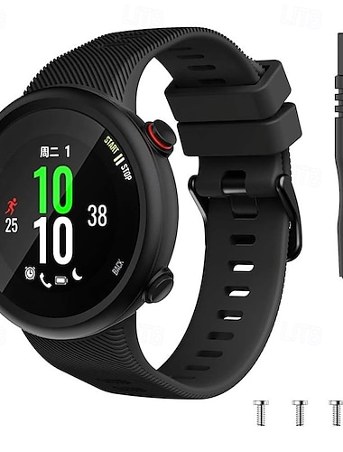  Cinturino per orologio  per Garmin Forerunner 45/45s Silicone Sostituzione Cinghia Regolabili Cinturino Sportivo Chiusura moderna Polsino