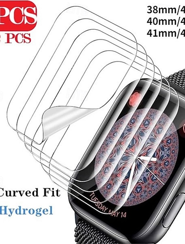  [2 Pack] 10 Pack [5 Pack] Watch Screen Protector Compatible with Apple Watch Ultra 49mm Series 8 7 41mm 45mm Series 6 5 4 SE 40mm 44mm Series 3 2 1 38mm 42mm Max Coverage Touch Sensitive Bubble Free