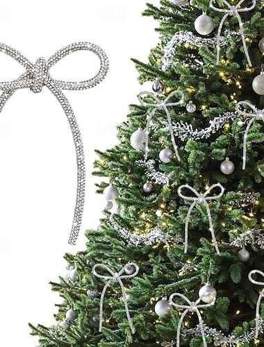  6 st julrosédekorationer champagneguld glittrande strassrosé med metalltrådsbanddekoration lämplig för julgransdekoration blomstergirlanger presentförpackning