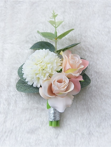 Fiori da polso da sposa Fiore all'occhiello Matrimonio / Evento / Festa Tessuti Floreale   Fiori da polso da sposa Fiore all'occhiello Matrimonio / Evento / Festa Tessuti Floreale