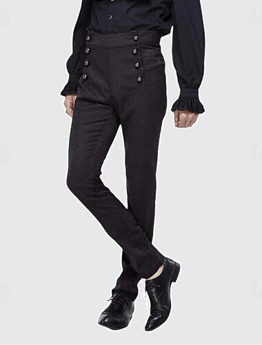  Retro / vintage Kostymer i middelalderstil Renessanse Bukser Vampyrer Ensfarget Kostyme Herre Steampunk Fritid / hverdag Voksne Bukser