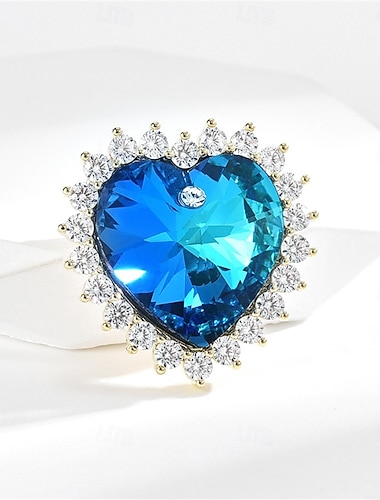  Броши Классический Ретро Элегантный стиль Мода Роскошь Брошь Бижутерия Синий Назначение Свадьба Для вечеринок Подарок Обручение Выпускной фестиваль